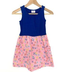 NEW Hanna Andersson Feeling Sunny Dress 150 (12) NWT Pink Blue Pinwheel Cotton